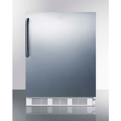 Summit ADA Réfrigérateur-congélateur intégré w / poignée incurvée, bouchon de 5,1 pi³, blanc