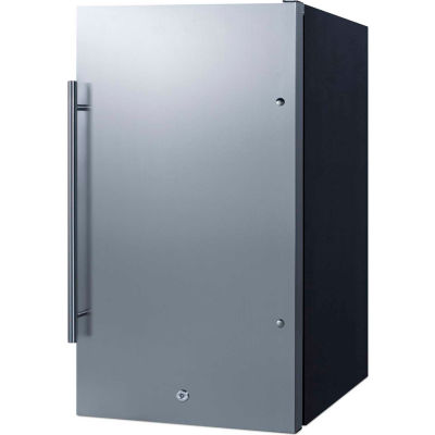 Summit Shallow Depth Built-In All-Refrigerator, 19"W x 17-1/4"D x 33"H, 3,13 Cu.Ft