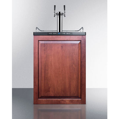 Distributeur de bière Summit, résidentiel intégré, 5,6 Cu. Ft., 24"W x 33-1/2"H, Noir
