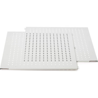 Treston FiFo Flow Rack Perforated Panel Set (gauche/droite), 23/39"W x 28-49/50"D x 31-32/33 - Gris