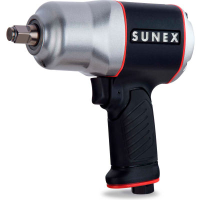 Sunex® Heavy Duty Twin Hammer Air Impact Wrench, 1/2 » Drive Size, 610 Max Torque