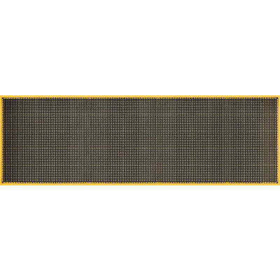 Tapis de drainage industriel™ global, 3'W x 10'L, 7/8" d’épaisseur, bordure noire/jaune
