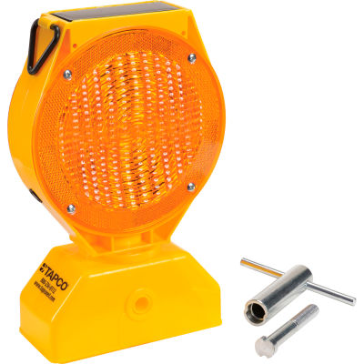 5785469 Lumière de barricade solaire individuelle de LED, ambre, commutateur de 3 voies sur/off