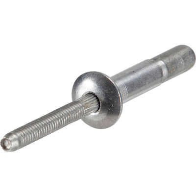 Pop Monobolt Blind Rivet - 1/4 - Tête de dôme - 0,08 - 0,375 Gamme d’adhérence - Acier/acier - É.-U. - Paquet de 100