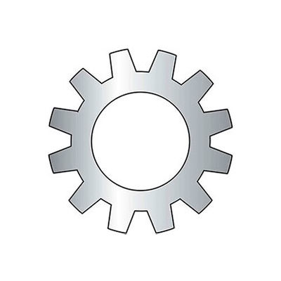 Rondelle de blocage de dent externe 1/4" - 0,267/.256 » Ø INT. - Acier - Zinc - Calibre 2 - 100 par paquet