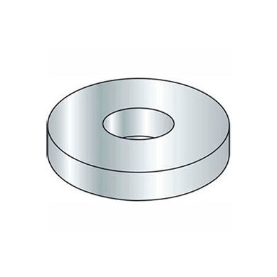 Rondelle plate de 5/16" - SAE - 11/32" I.D. - Acier - Zinc - Calibre 2 - Paquet de 100