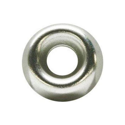 1/4" Contresunk Finishing Washer - 0,322/.299 » Ø INT. - 0,012/.02 » épais - Laiton, nickelé, 100 Pk