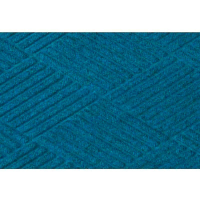 WaterHog® Diamond Mat Fashion Border 3/8" Thick 3' x 5' Medium Blue