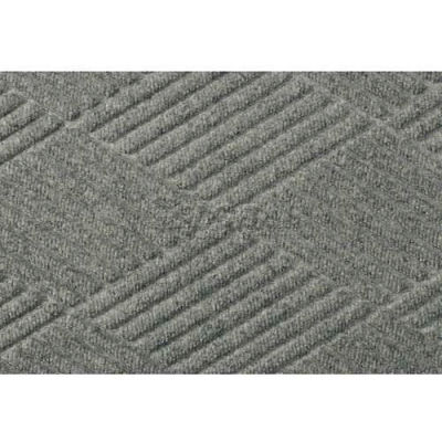 WaterHog® Diamond Mat Fashion Border 3/8" Thick 3' x 10' Medium Gray