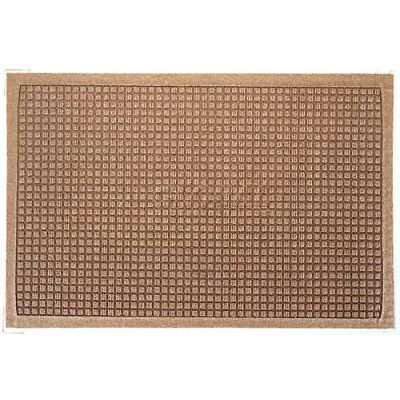WaterHog® Entrance Mat Fashion Border 3/8" Thick 4' x 8' Brown