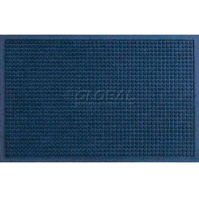 WaterHog® Entrance Mat Fashion Border 3/8" Thick 4' x 6' Navy