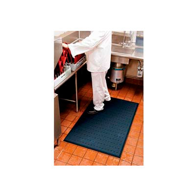 Complete Comfort Anti-Fatigue Mat w/Holes 5/8" Thick 3' x 10' Black