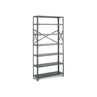 Tri-Boro Boxer® Open Starter, OSB85-1236-5L, 36"W x 12"D x 85"H, 5 Shelves, 22 Ga, Dark Gray