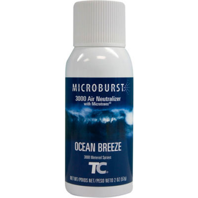 Rubbermaid® recharge d’aérosol Microburst 3000 - Brise d’océan - FG4012581 - Qté par paquet : 12
