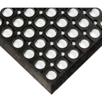 Wearwell® WorkRite Anti Fatigue Mat 1/2" Thick 3' x 5' Black