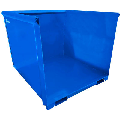 Jescraft Open Front Trash Hopper, 5 CU. YDS. Capacité, Bleu