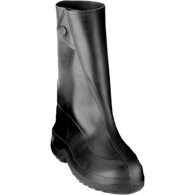 Tingley® 1400 en caoutchouc 10" travailler couvre-chaussures, Black, semelle cloutée, Medium