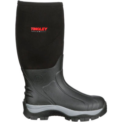 Tingley® Badger Isolated Fleece-Lined Boots, Plain Toe, Midsole, Deep Lug, 17"H, Blk, Taille 9