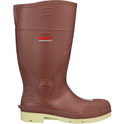 Premier G2® Knee Boot, Taille homme 14, 15"H, Plain Toe, Chevron Plus® Outsole, Brick Red