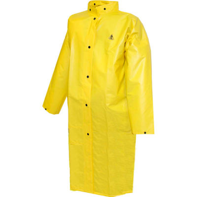 Tingley® C56207 DuraScrim™ manteau, jaune, 48", 2 poches plaquées, capuche Snaps, grands