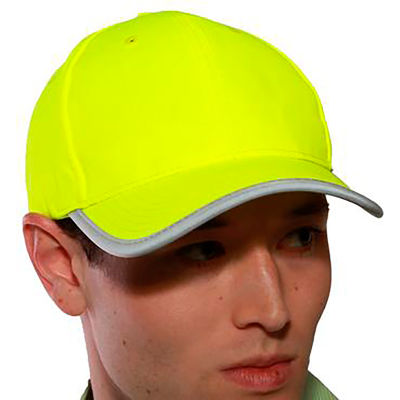 Job Sight™ chapeau de baseball à visibilité accrue, polyester, jaune-vert fluorescent