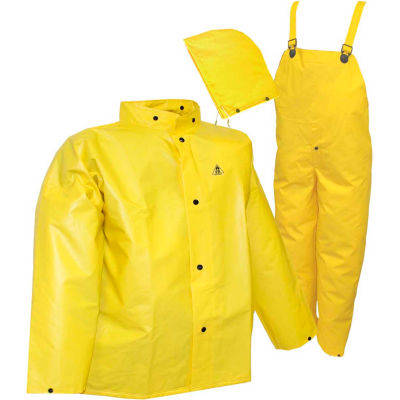 Tingley® S56307 DuraScrim™ 3 Pc costume, capot jaune, détachable, 2XL