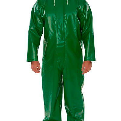 Safetyflex® Coverall, Vert, PVC spécialisé sur polyester 150D, XL