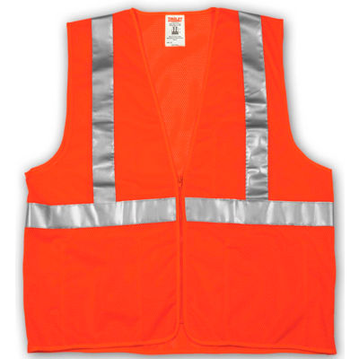 Tingley® V70639 Job Sight™ classe 2 gilet Orange Fluorescent, maille Polyester, L/XL