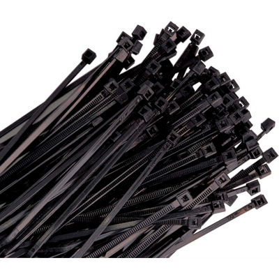 Triton 11 » Long Heavy Duty Black Nylon Ties, avec 50 lb Tensile Strength, 100/pk