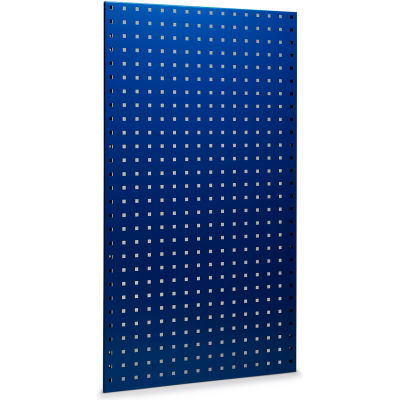 Produits Triton 24 « L x 42-1 / 2 » H Époxy bleu, panneaux perforés à trou carré avec matériel de montage