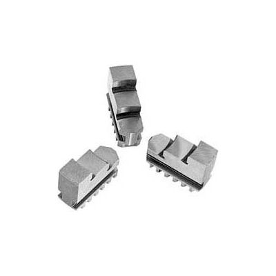 Bison Hard Solid OD Jaws for 8" 3-Jaw Scroll Chuck, 3 Piece Set