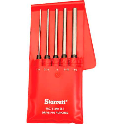 Starrett 51186 S248PC Drive Pin Punch Set