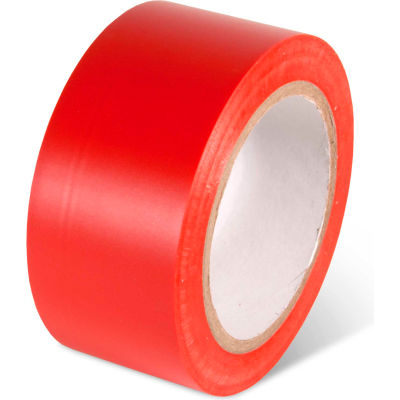 Ruban de sécurité Global Industrial™, 2 po l x 108 pi L, 5 Mil, rouge, 1 rouleau