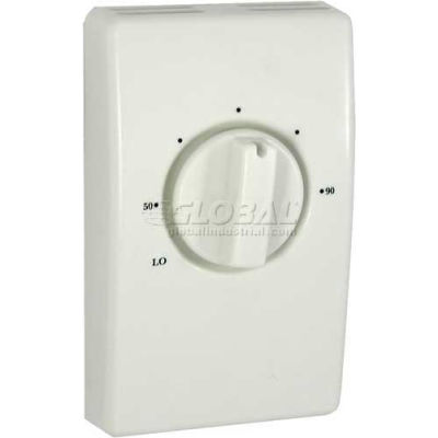 TPI Line Voltage Thermostat White Double Pole With Leads 25 Amp D2025H10DA