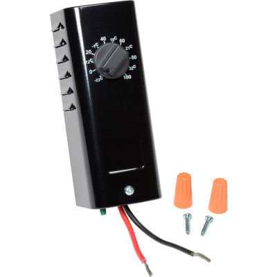 TPI Line Voltage Thermostat Industrial Series SPST Heat Only Wire Leads KT110