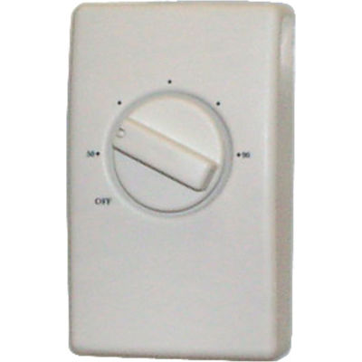 TPI Wall Mount Thermostat Single Pole For Unit Heaters, 120-277v S2025H10AA