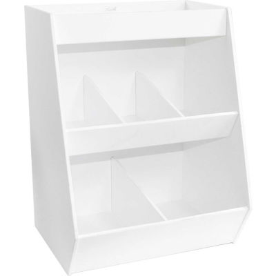 TrippNT™ Lab blanc de rangement avec 5 compartiments fixes et 1 étagère, W 12" x 10 « D x 16" H