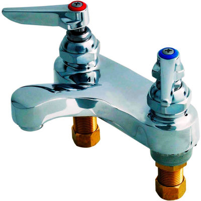 T-S® faucet de lave-lavatoire B-0871, Deck Mount, 4" Centerset, 2,2 GPM, Lever Handles