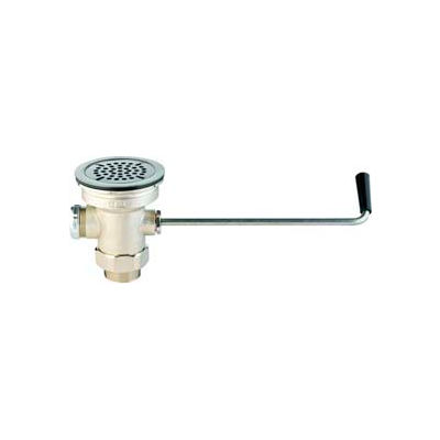 T&S Brass B-3950 Waste Valve w/ Twist Handle-Male