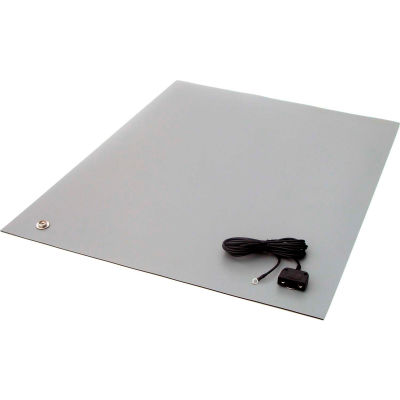 Transforming Tech MT4500 Series ESD Rubber Matting, 0.80" Thick, 24"x72", Gray