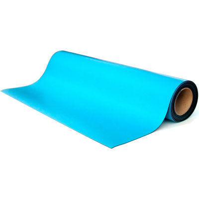 Transforming Tech MT4500 Series ESD Rubber Matting, 0.80" Thick, 24"W Full 50 Ft Roll, Blue