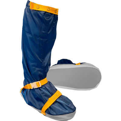 Transforming Technologies TX4000 ESD Cleanroom Apparel Couvre-bottes à semelle souple, S, bleu marine