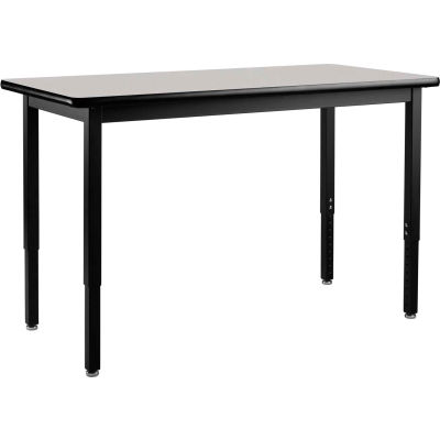 Interion® Table utilitaire - 72 x 30 - Nébuleuse gris