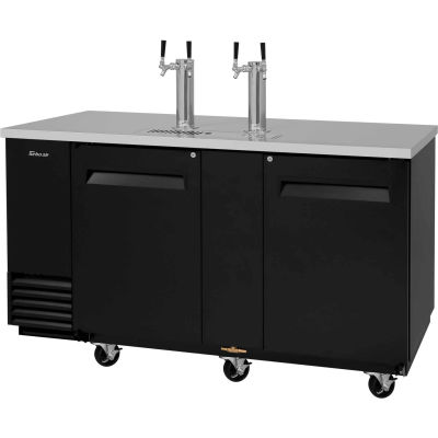 3 Keg Capacity Beer Dispenser - Black