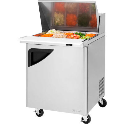 Série Super Deluxe de Turbo Air TST-28SD-12 - Mega Top Sandwich/salade Table 27-1/2" W - 1 porte(s)