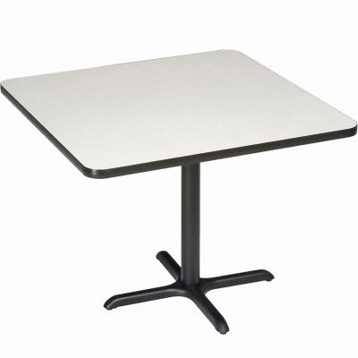 Interion® 42 » Square Counter Height Restaurant Table, Gris