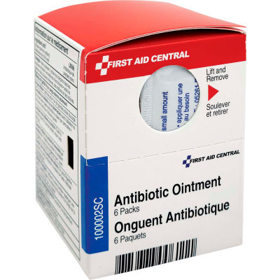 First Aid Central SmartCompliance® Pommade antibiotique, 6 / boîte, recharge