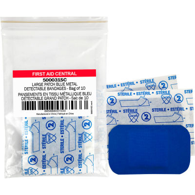 First Aid Central™ SmartCompliance® Refill Patch Fabric Bandages, paquet de 10