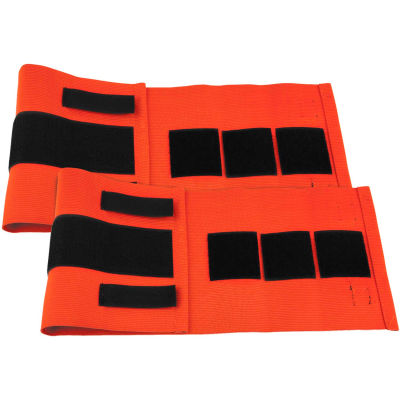 Premiers soins Central™ Velcro Élastique Orange Quick Strap, 2/Set