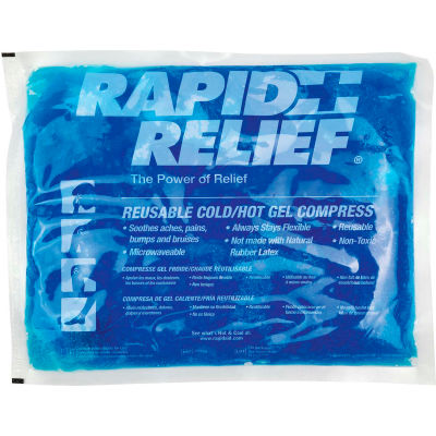 First Aid Central™ Compresse à froid/chaud réutilisable, 9 » x 11 », 12/Étui - Qté par paquet : 12